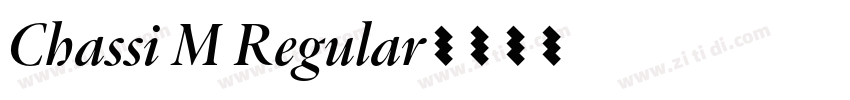 Chassi M Regular字体转换